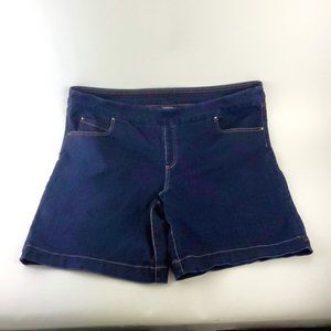 Terra & Sky Comfort Waistband Shorts Ladies Denim Stretch Pull On Shorts 2X NICE